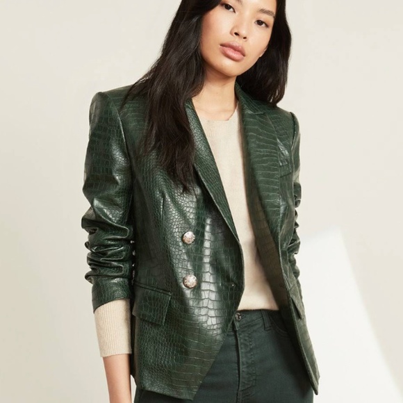 Veronica Beard Jackets & Blazers - Veronica Beard Gail Dickey Faux Leather Jacket